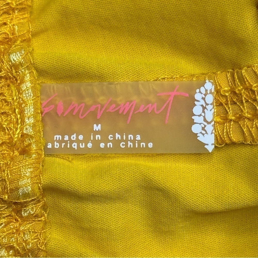 NWT Free People Movement Next Round Short Swaying Sunflowers - Picture 8 of 11